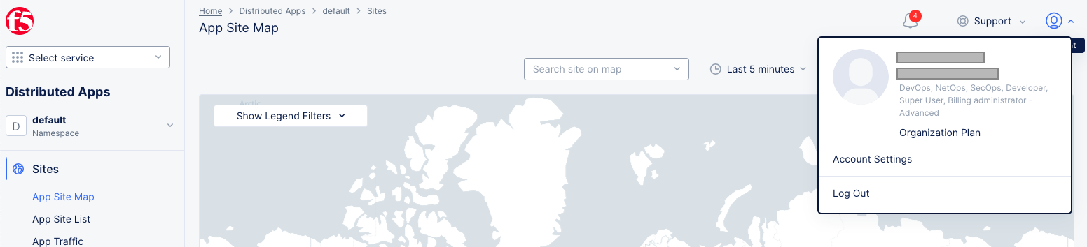 Figure: Account Options