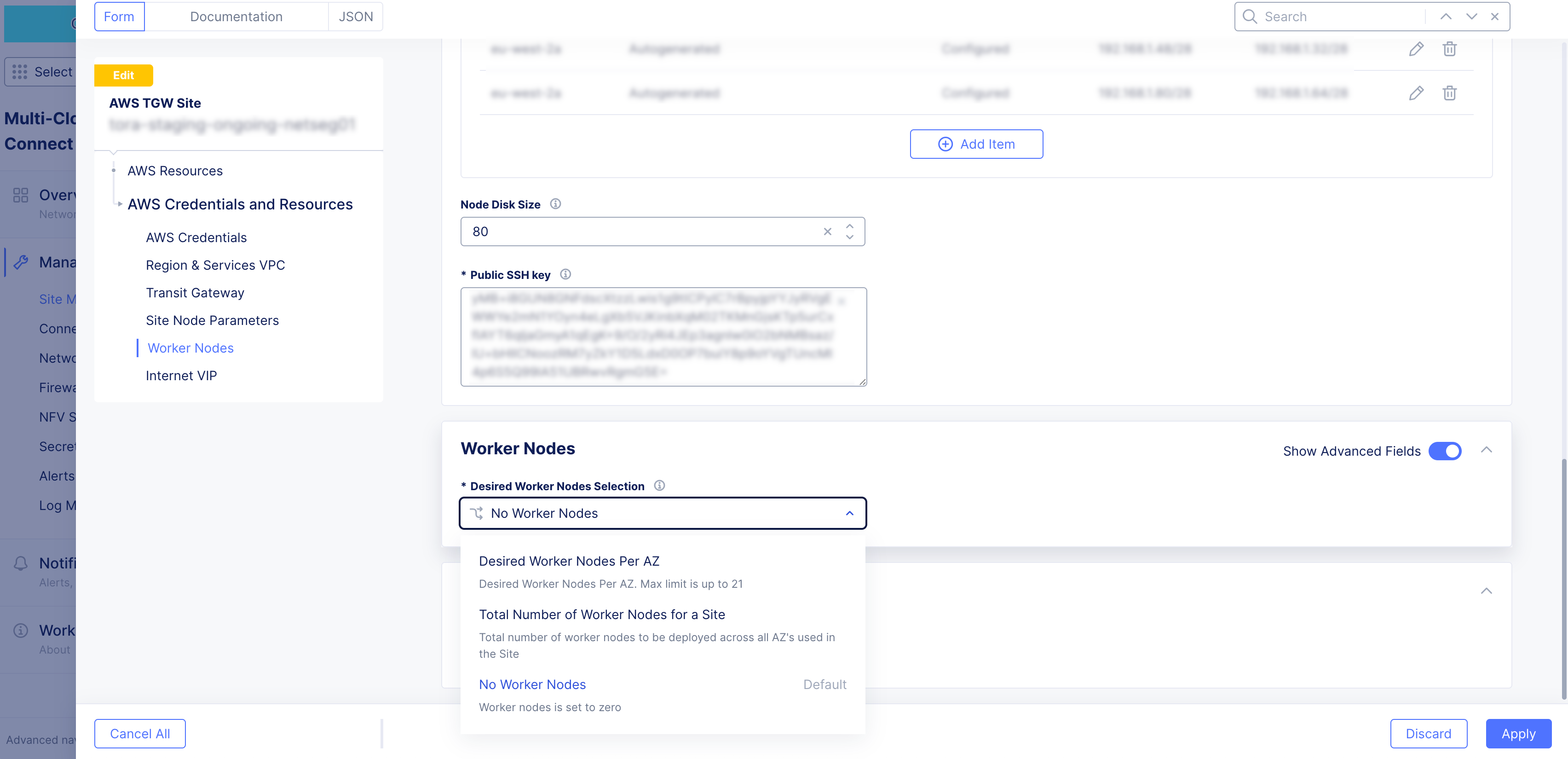 Figure: Desired Pool Count Setting