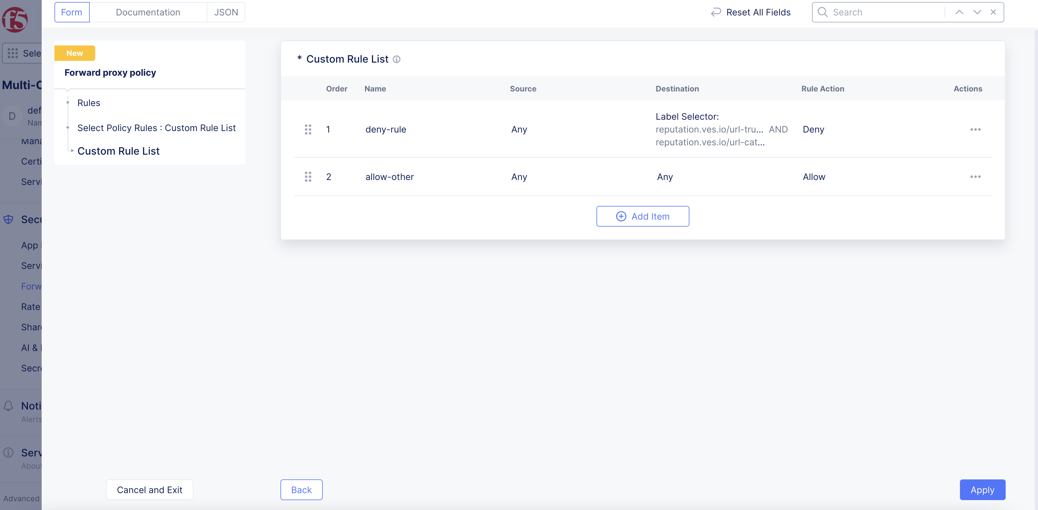 Figure: Allow All Other URLs