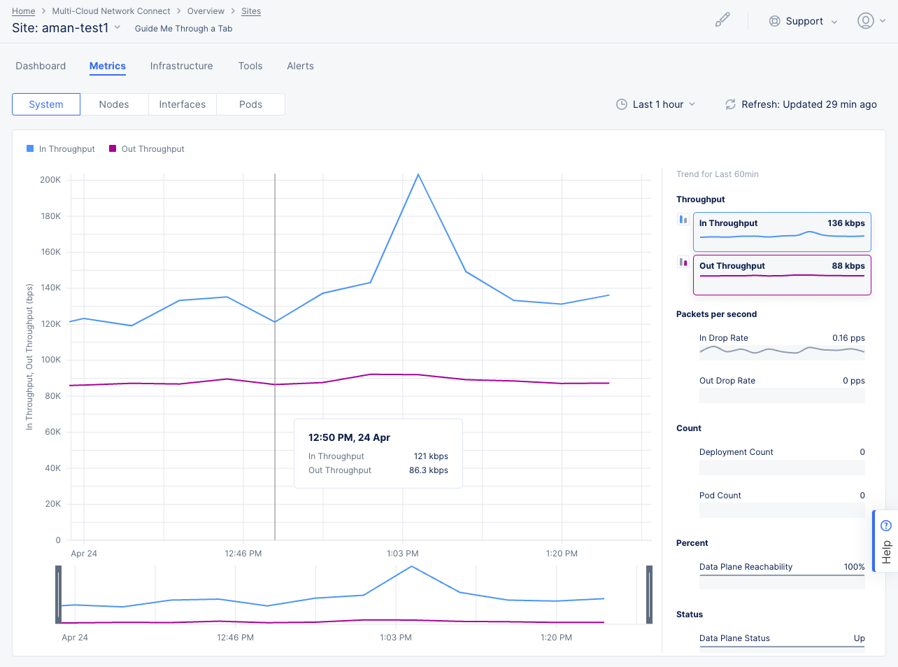 Figure: Site System Metrics