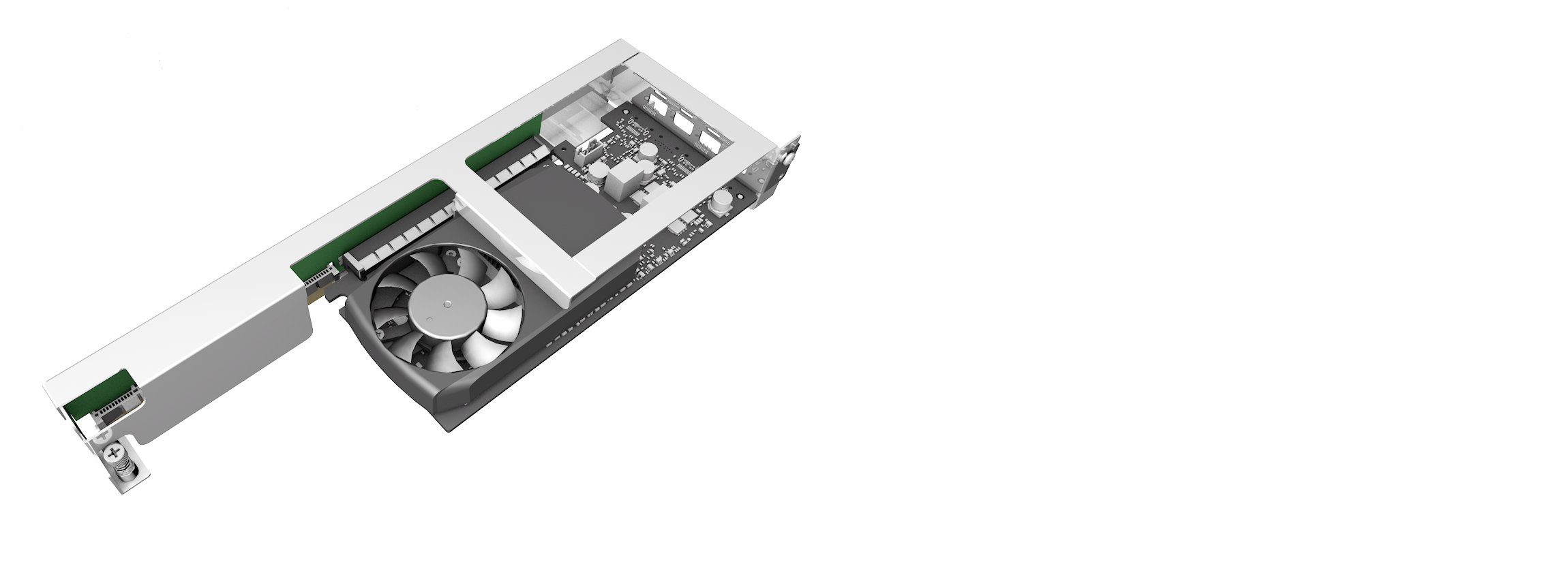Figure: GPU Insertion into Riser Assembly